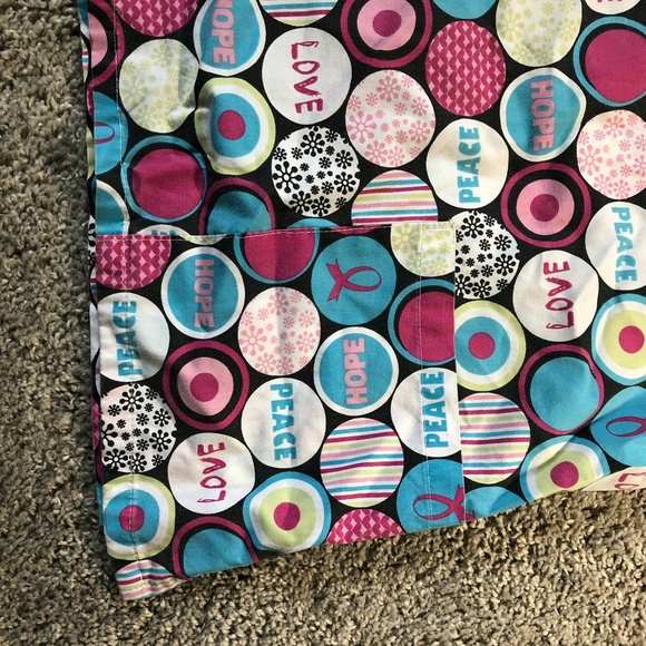 Scrub Studio M Scrub Top Short Sleeve Pink #19 - Picture 4 of 7